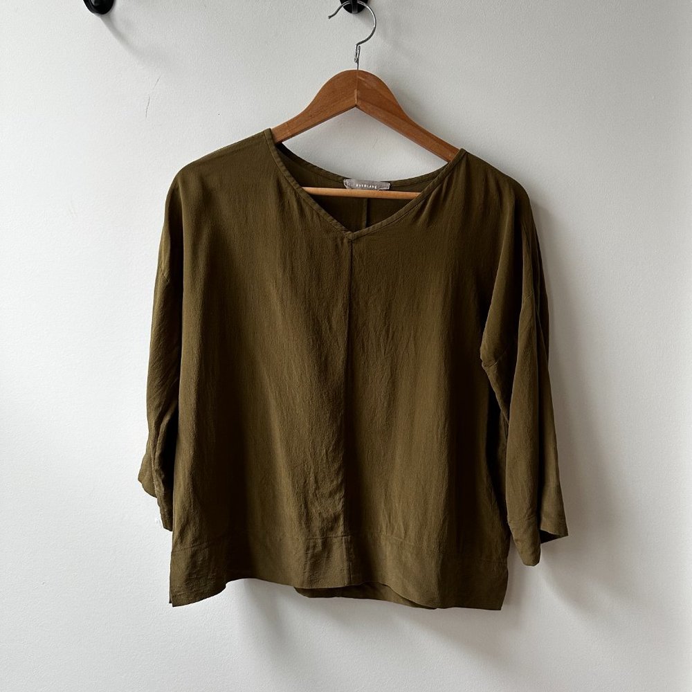 Silk Drop Shoulder Top